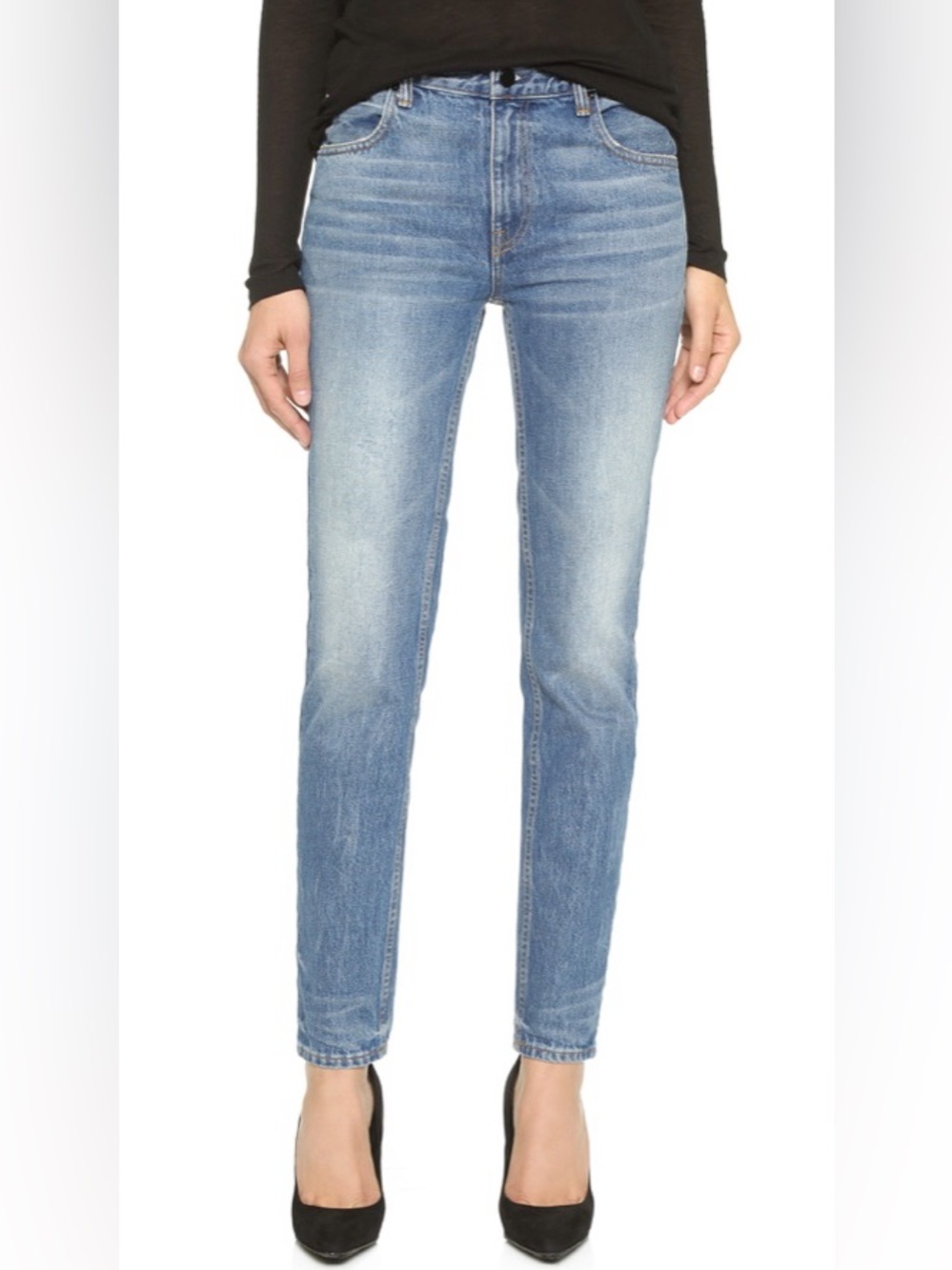 Denim x Alexander Wang 002 Relaxed Fit Skinny Jeans